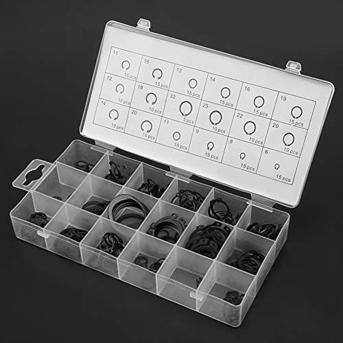 Image of Generic 225pcs Versatile Internal & External Snap Retaining Ring Circlip Assortment Set + Convenient Carry Box for DIY Enthusiasts, Mechanics