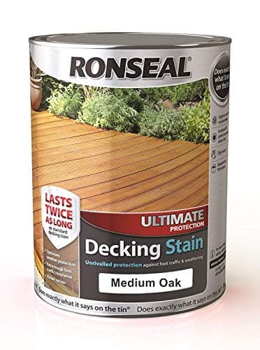 Image of RONSEAL Ultimate Protection Decking Stain Medium Oak 5L