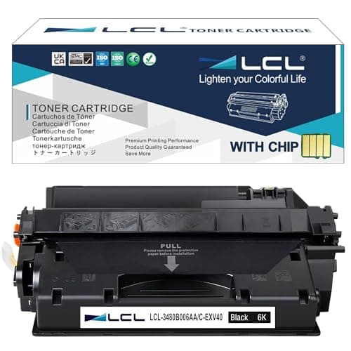 Image of LCL Compatible Toner Cartridge 3480B006AA C-EXV40 C-EXV 40 (1 Black) Replacement for Canon IR-1133 IR-1133A IR-1133IF