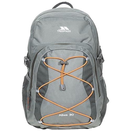 Image of Trespass Mens Backpack Albus - Perfect Rucksack for School Hiking Camping or Work, 30 Litre with Padded Straps, Multi Function With Internal Pockets