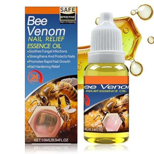 Image of Bee Venom Nail Serum - Nail Repair Essence Oil for Damaged/Discolored/Breakage Nails - Promotes Rapid Nail Growth, Provides Intense Hydration Nail Care Oil