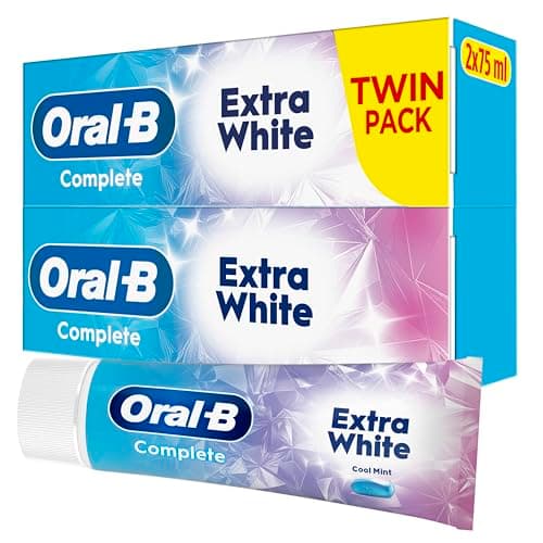 Image of Oral-B Complete Plus Extra White Toothpaste 2x75ml