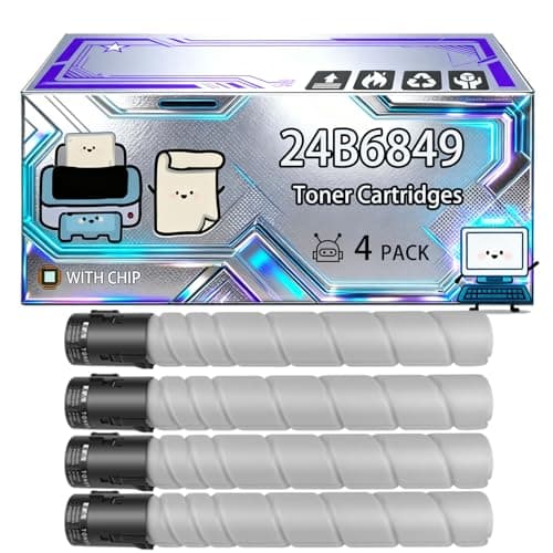 Image of 24B6849 Toner Cartridges Compatible for Lexmark XC9225 XC9235 XC9245 XC9255 XC9265 Printers, With Chip, 40000 Pages, Vibrant Colours (4 Pack Black)