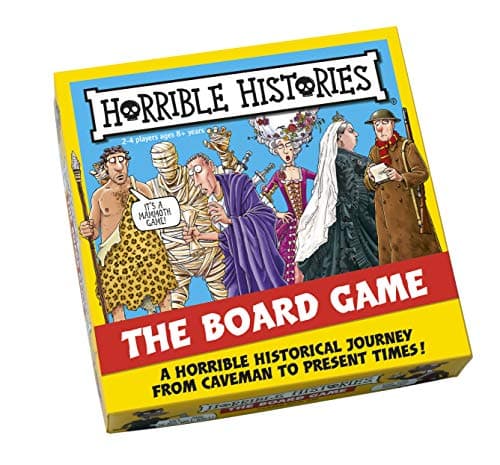 Image of University Games Horrible Histories Board Game – Fun Educational History Quiz Game for Kids & Families, Trivia Game Ages 8+