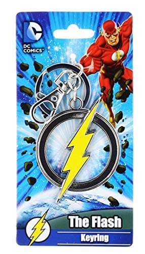 Image of Entertainment Earth Flash Logo Keyring Yellow 6Cm