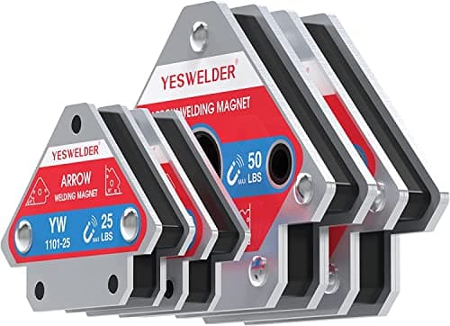 Image of YESWELDER 25LB & 50LB Welding Magnets 4 Pieces of Magnetic Welding Holder 25LBs /50LBs Holding Power Welding Accessories