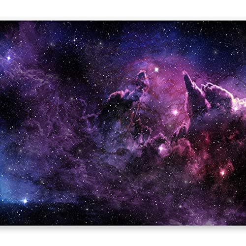 Image of Wallpaper - Wall Mural Cosmos 350x256 cm / 137.8" x 96.5" - Non-Woven Premium Art Print Fleece Wall Mural Decoration Poster Picture Design Modern - Galaxy Sky Star Cloud Abstraction a-C-0022-a-a