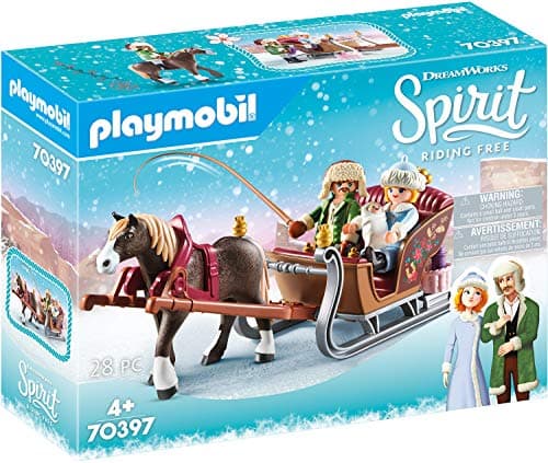 Image of Playmobil 70397 DreamWorks Spirit Winter Sleigh Ride, Fun Imaginative Role-Play, PlaySets Suitable for Children Ages 4+