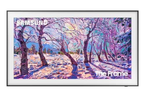 Image of Samsung 32-Inch Class QLED The Frame LS03C Series, Quantum HDR, Art Mode, Anti-Reflection Matte Display, Slim Fit Wall Mount Included, Smart TV w/Alexa Built-in (QN32LS03CB)