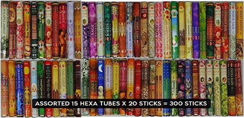 Image of Hem assorted scents, unique combination incense sticks (20 stick x 15 Pack,300 Sticks Total)