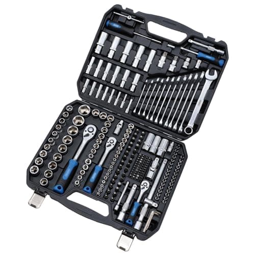 Image of Draper 24232 HI-TORQ Metric Socket and Bit Set, 1/4", 3/8" and 1/2" Sq. Dr. (219 Piece)