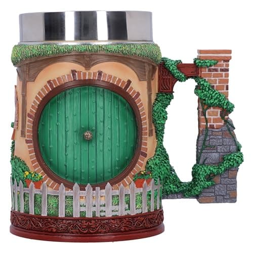 Image of Nemesis Now Lord of the Rings The Shire Tankard 15.5cm, Resin, Officially Licensed Lord of the Rings Merchandise, Detailing True to The Shire™, Cast in the Finest Resin, Expertly Hand-Painted