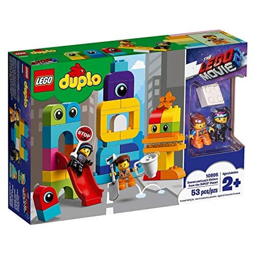 Image of LEGO The LEGO Movie 2 Emmet and Lucy’s Visitors from the DUPLO Planet 10895 Building Bricks , New 2019 (53 Piece)