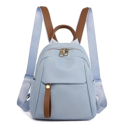 Image of FUNSEED Mini Backpack for Women Casual Lightweight Oxford Cloth Shoulder Bag for Daily Use, blue, Small