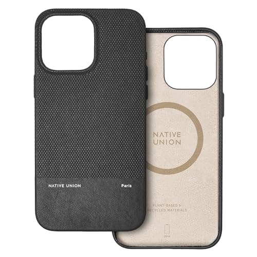 Image of Native Union (Re Classic Case – MagSafe Compatible with Built-in Magnets – Recycled & Plant-Based Materials – Ultra-Durable with 6ft / 1.8m Drop Protection for iPhone 15 Pro Max (Black)