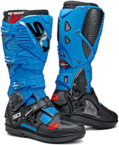 Image of Sidi Crossfire 3 SRS CE Mens MX Boots UK 9.5 Light Blue/Black