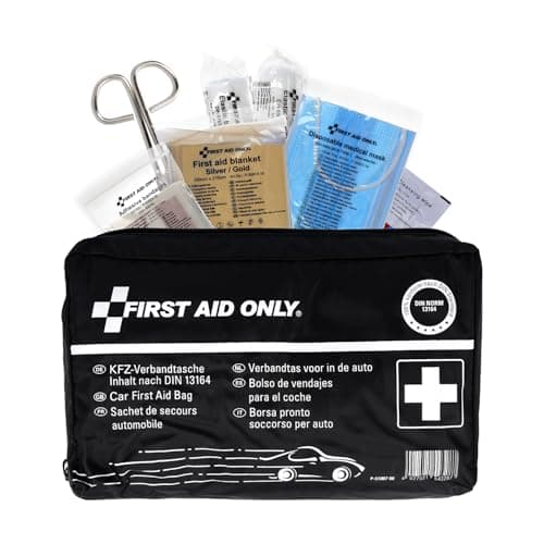 Image of First Aid Only kit for car, KFZ DIN 13164, Blue, P-10019, Black