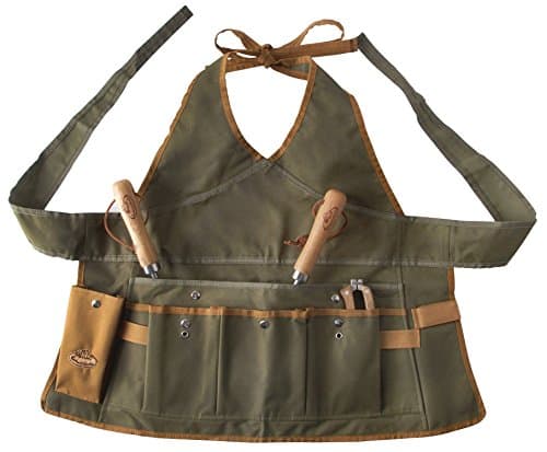 Image of Esschert Design GT49 68 x 64 x 1cm Textile Garden Womans Apron - Green
