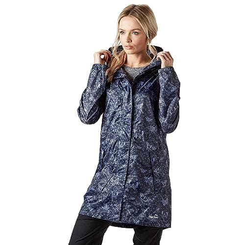 Image of Peter Storm Women’s Parka In A Pack with Adjustable Hood, Waterproof, Breathable, Lightweight & Packable Raincoat (UK, Numeric, 14, Regular, Regular, Purple)