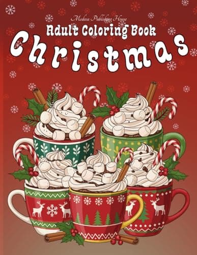 Image of Creative Haven Winter Wonderland Coloring Book: Beautiful Winter Coloring Book for Adults and Seniors | Christmas Adult Colouring Books | Whimsical ... Pages (Adult Coloring Books: Christmas)