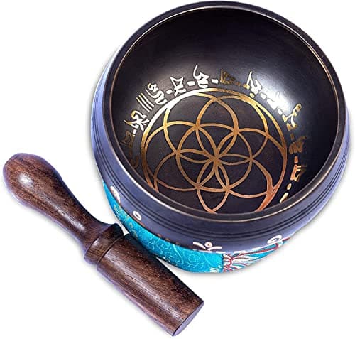 Image of Tibetan Singing Bowl Set Brass - Master Healing Grade - Authentic Handcrafted Sound Bowl by Himalayan Bazaar