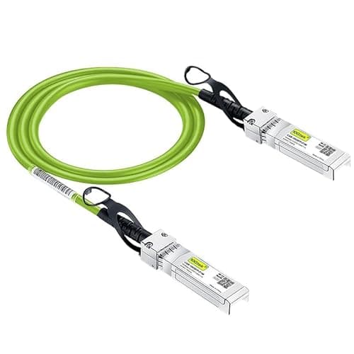 Image of [Green Colour] 10G SFP+ DAC Cable 1-Meter(3.3ft), Twinax SFP+ Cable Compatible for Cisco SFP-H10GB-CU1M, Ubiquiti UniFi, D-Link, TP-Link, Netgear, D-Link, Zyxel, Mikrotik and More
