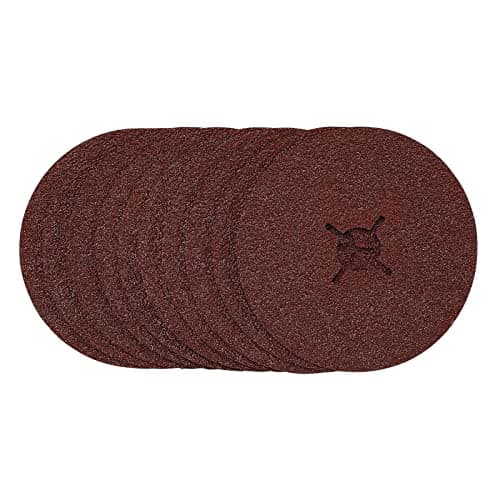 Image of Draper 68628 Fibre Sanding Discs, 125mm, 36 Grit (Pack of 10)