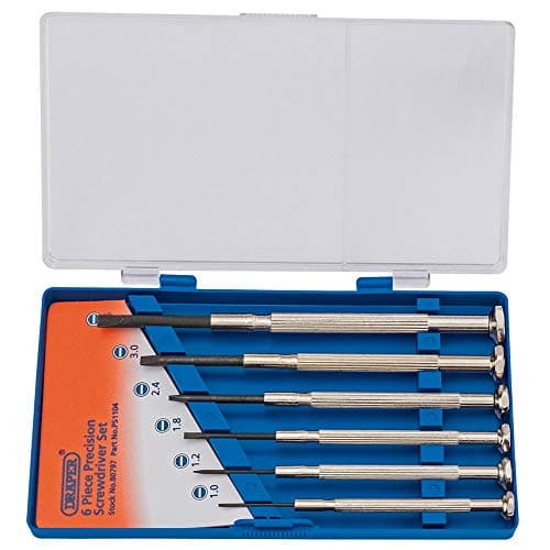 Image of Draper 80797 Precision Plain Slot Screwdriver 6 Piece Set