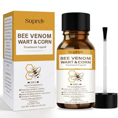 Image of Fast-Acting Bee Venom Wart Remover: Verruca Treatment and Corn Remover for Feet with Salicylic Acid & Bee Venom - Wart Freeze Removal for Plantar Wart and Common Wart 10ML