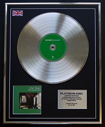 Image of NICK DRAKE/LTD EDITION CD PLATINUM DISC/FIVE LEA VES LEFT