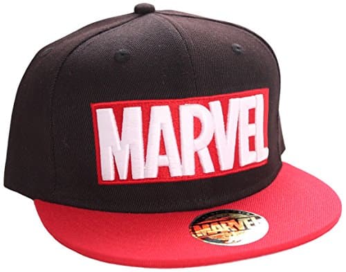 Image of Marvel Logo Snapback Cap (Red/Black)