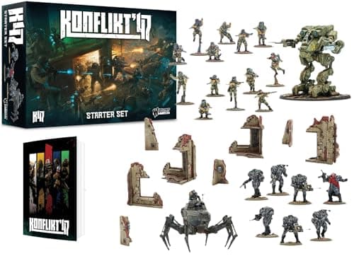 Image of Warlord Games Konflikt '47 Starter Set - 28mm Tabletop Miniature Wargaming for 2 or more Players