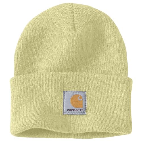 Image of Carhartt Men's Knit Cuffed Beanie, Lemongrass, One Size