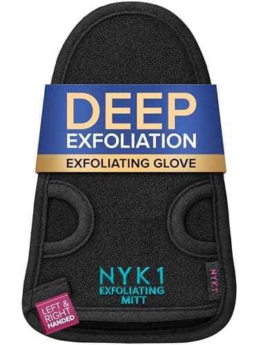 Image of DEEP Exfoliation Body Exfoliator Mitt for Dead Skin Removal (1 Glove) NYK1 Exfolimitt Exfoliating Glove for Smooth, Healthy & Glowing Skin - Washable, Quick-Drying & Gentle On Skin