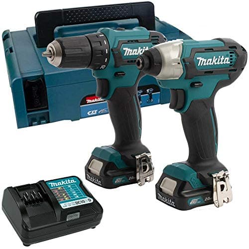 Image of Makita CLX224AJ 12V CXT 2 Piece Cordless Kit 2 x 2.0Ah Batteries & Charger in Case