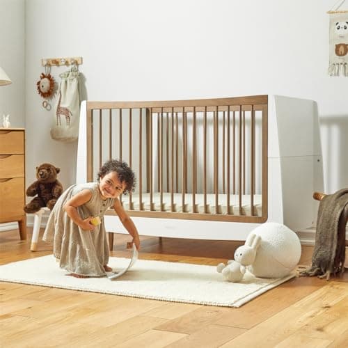 Image of SnuzKot Skandi Cot Bed, The Natural Edit - Walnut
