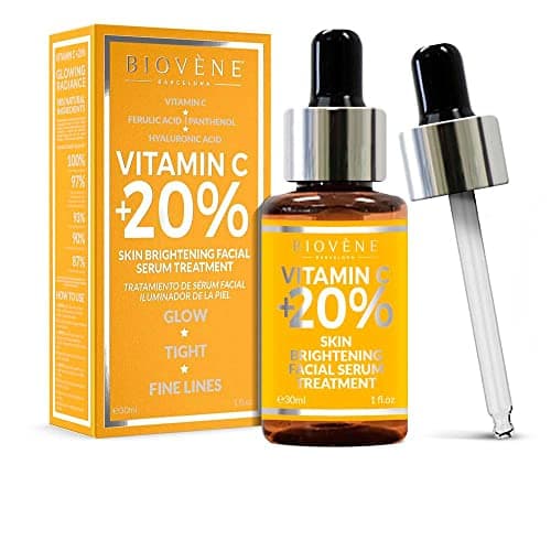 Image of Biovène Vitamin C Serum - Vitamin C Serum for Face Supports Youthful Skin - Soothing, Brightening + Firming - Reduces Fine Lines + Minimises Appearance of Wrinkles - with Hyaluronic Acid (30ml)