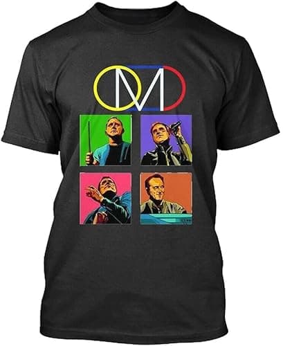 Image of TIEGUAN NWT 55499-Omd (Orchestral manoeuvres in The Dark) T Shirt Black XXL