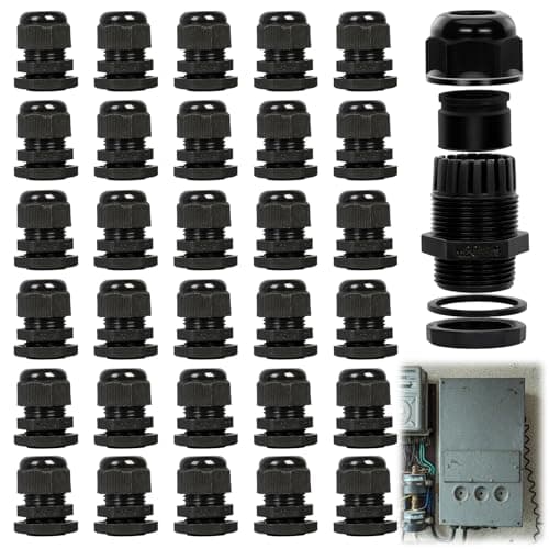 Image of 20 Pack Cable Gland, M20 Cable Gland 20mm,Cable Entry Gland for 6-12mm Cables, Durable Cable Glands for Most Environments, Industrial and Outdoor Use