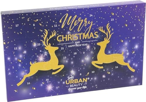Image of Beauty Advent Calendar 2023 24 Days of Beauty Treats Makeup Advent Calendar For Women & Girls - Includes Wide Range of Gifts for Her Including Nail, Lips, Eye and Hair Care- VEGAN