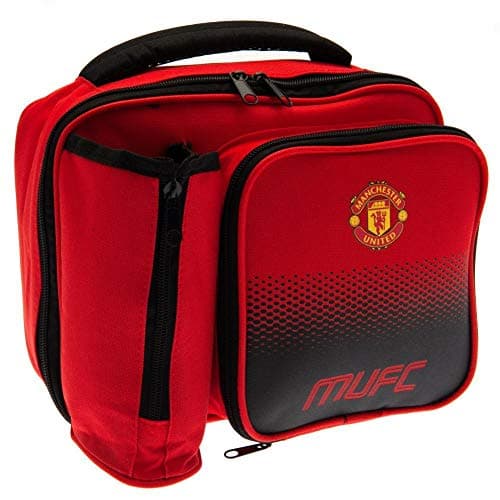 Image of Manchester United F.C. Fade Lunch Bag (One Size) (Red)