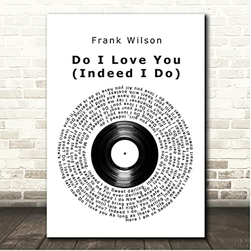 Image of Fingerprint Designs Do I Love You (Indeed I Do) Vinyl Record Song Lyric Print