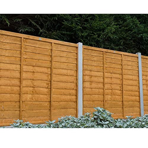 Image of Forest Garden Dip Treated 6ft x 5ft (183 x 152cm) Trade Lap Fence Panels Pack of 5