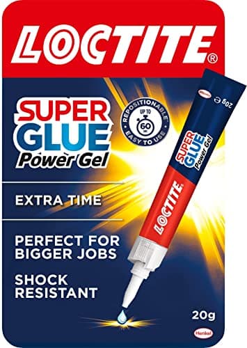 Image of Loctite Super Glue Power Gel 20g, All Purpose Adhesive for Repairs, Super Strong Clear Glue for Various Materials, Superglue for Precise Repairs, 1 x 20g