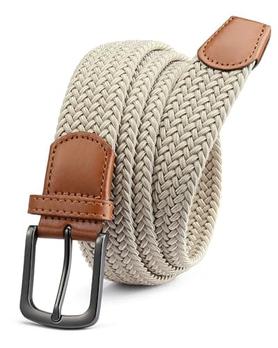 Image of CHAOREN Elastic Belts for Men - Elasticated Belt Men 1 3/8" for Golf Trousers - Tight Performed Stretch Belt