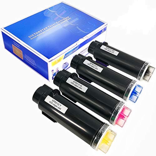 Image of VICTORSTAR Compatible Xerox 6510 6515 Toner Cartridge (Black + Cyan + Magenta + Yellow) 4 Colours The Highest Yield 5500 Pages & 4300 Pages for Xerox Phaser 6510 WorkCentre 6515 (4 Colours)