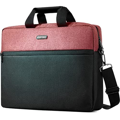 Image of CB CITY BAG Laptop Bag Computer Bag Handbag for Documents - 15.6 Inch Laptop Case with Shoulder Strap - Work Bag for Men & Women - Carrying Sleeve for Tablets & Laptops (Purple)