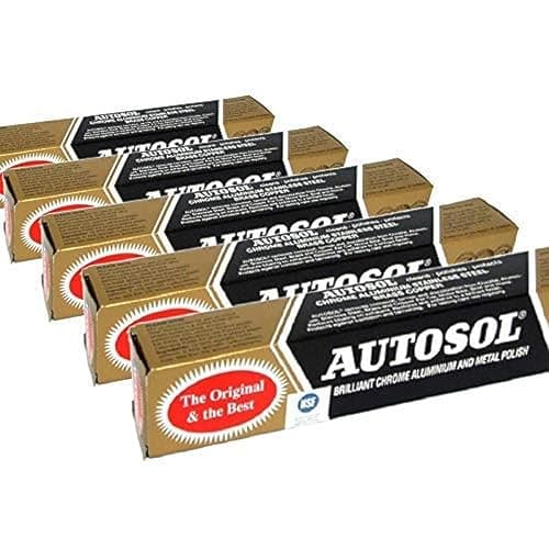 Image of Autosol 5pk Metal Polish (75ml x5) Chrome Aluminium Stainless Steel Brass Copper etc