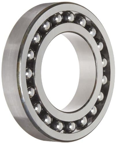 Image of FAG 1218K-TV-C3 Self-Aligning Bearing, Double Row, Tapered Bore, Open, Polyamide/Nylon Cage, C3 Clearance, Metric, 90mm ID, 160mm OD, 30mm Width, 4500rpm Maximum Rotaional Speed, 5300lbf Static Load Capacity, 12900lbf Dynamic Load Capacity