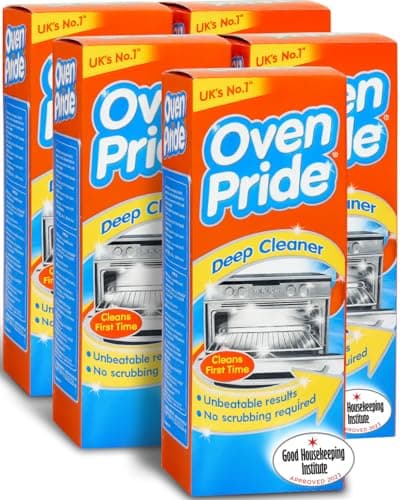 Image of 5 x Oven Pride | Oven Cleaner - 500ml Complete Oven Cleaning Kit with Safety Gloves & Cleaning Bag - Cleans First Time - Oven Cleaner Heavy Duty - Degreases Oven Without Scrubbing (Pack of 5)